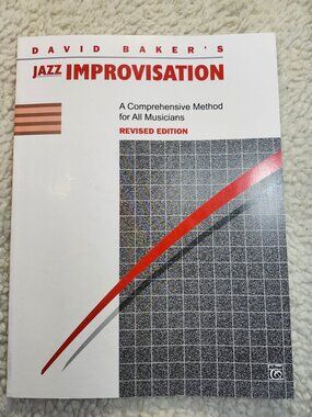 David Baker Jazz Improvisation Revised Edition Music Method Book ISBN 0882843702